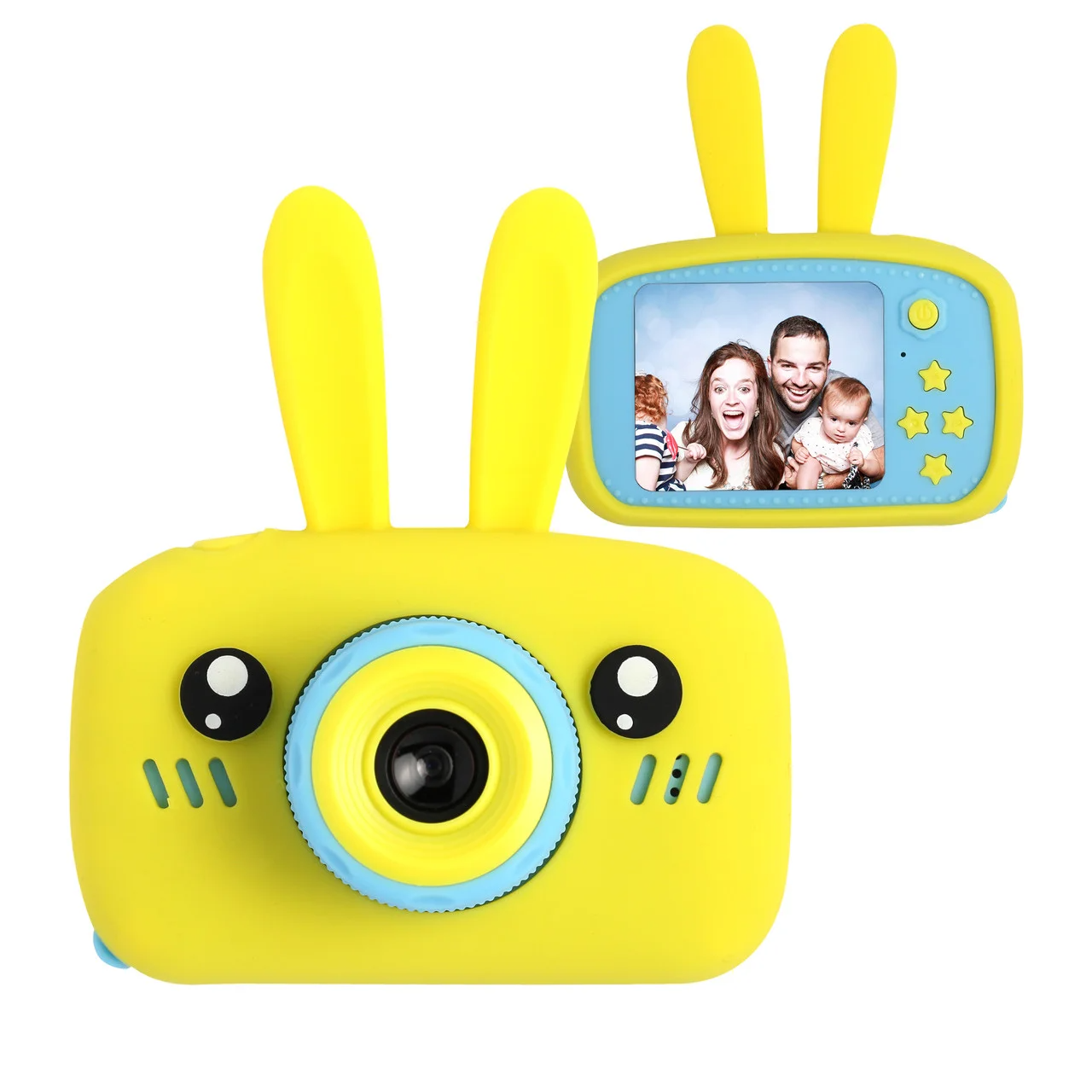 

Детский цифровой фотоаппарат Camera Rabbit Желтый