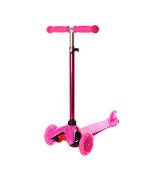 

Самокат алюминиевый iTrike светящиеся колеса R91017-BB3-013-4-H-Pink Розовый
