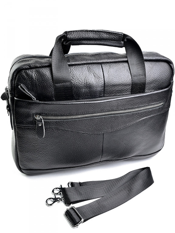 

Мужской портфель кожаный Case 9029LY черный