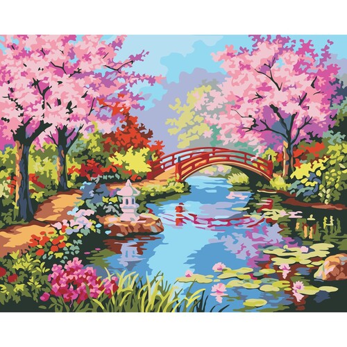 

Картина по номерам Dreamtoys Весенний сад 40 x 50 см Dreamtoys BGL-DTS-385