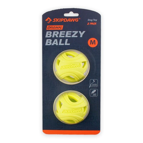 

Игрушка для собак мяч для облегченного дыхания BRONZEDOG SKIPDAWG BREEZY BALL 7 см - 2 шт Bronzedog BGL-BND-2592