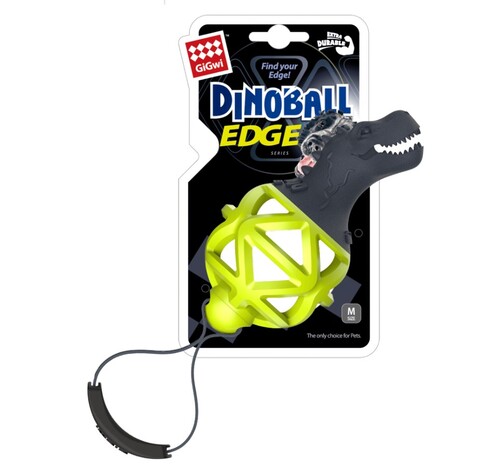 

Игрушка для собак с ремешком для перетягивания BRONZEDOG GIGWI DINOBALL EDGE 8 см Bronzedog BGL-BND-2617