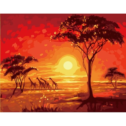 

Картина по номерам Dreamtoys Дикая саванна 40 x 50 см Dreamtoys BGL-DTS-402