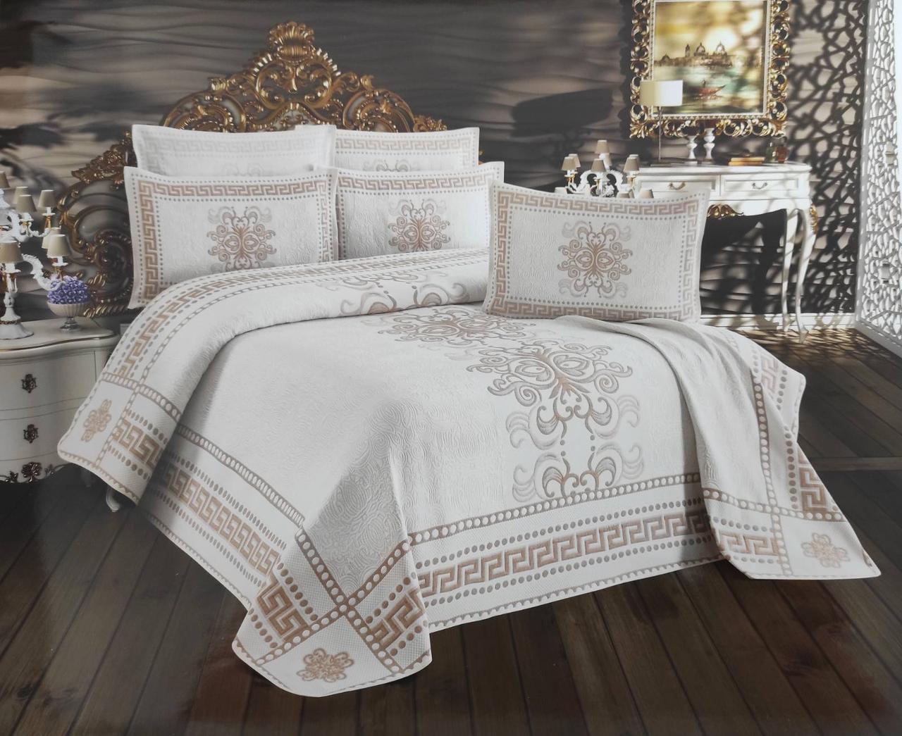 

Покрывало My Bed Жакард 240x260 с наволочками Elif Beige