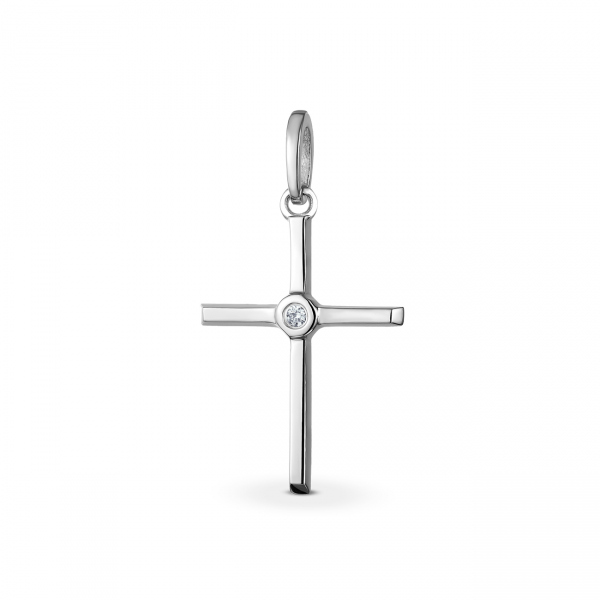 

Золотий хрестик з діамантом - пм0004