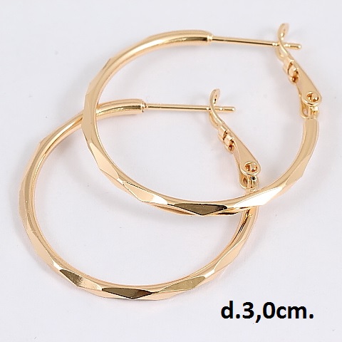 

Серьги Xuping "Кольца Грани" 3см 2900000137059