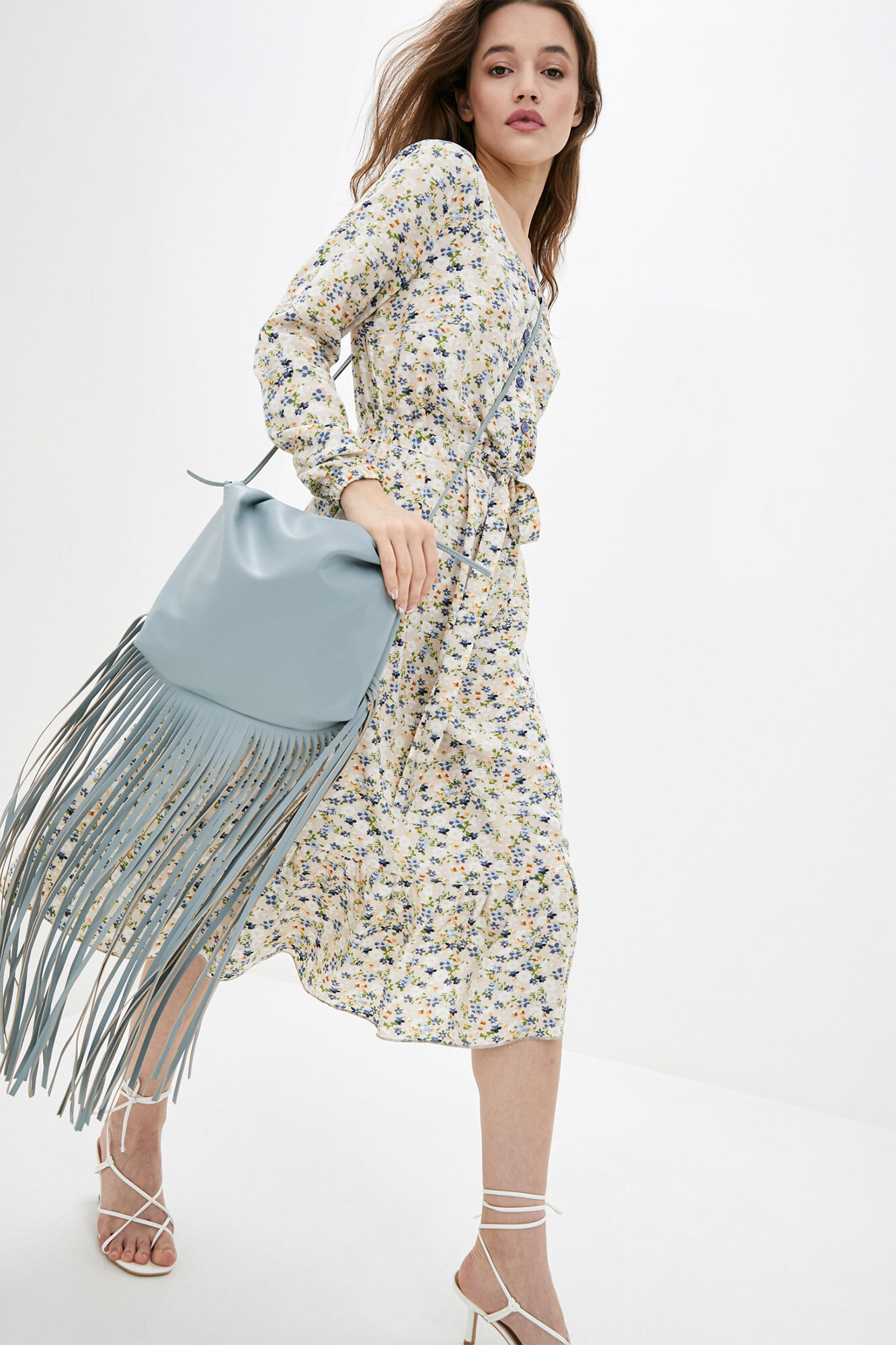 

Сумка Fashion с бахрамой Синий