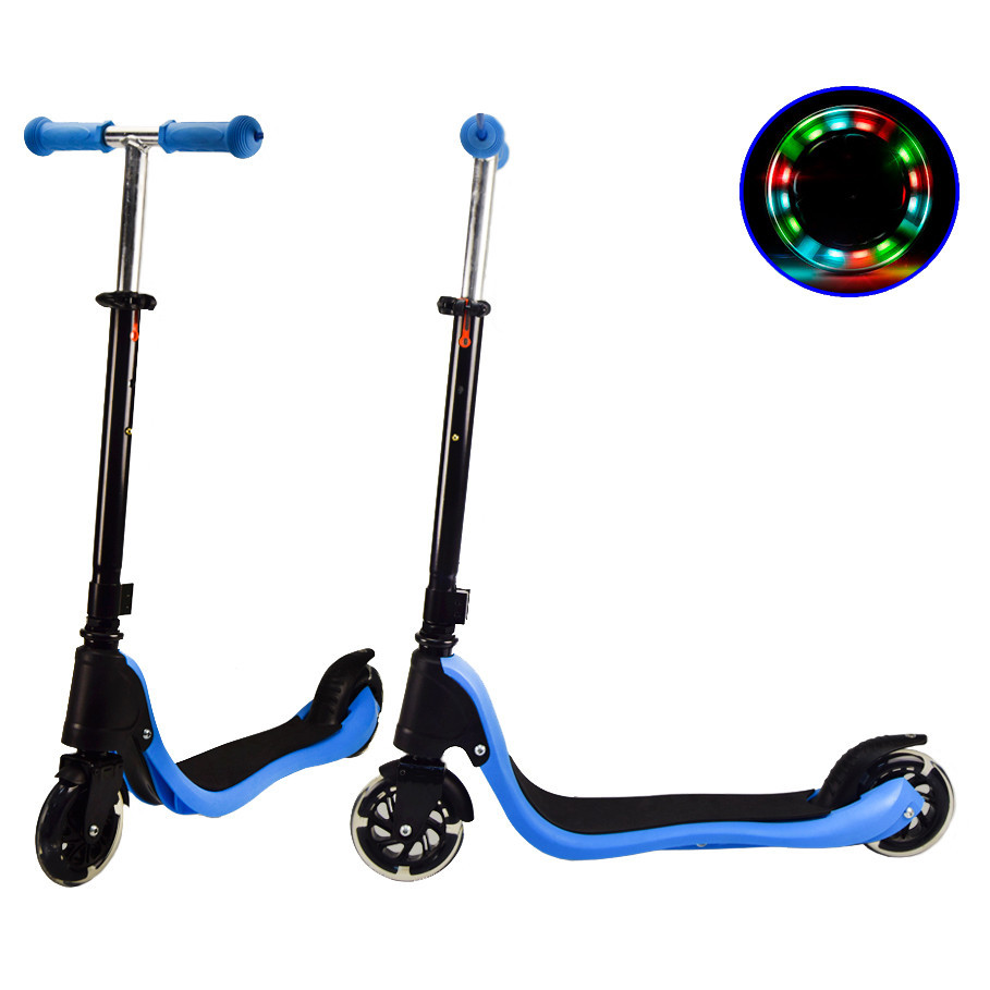 

Детский самокат Best Scooter SC190815/6/7, размер 70*13*90 см, двухколесный, светящиеся колеса, розовый