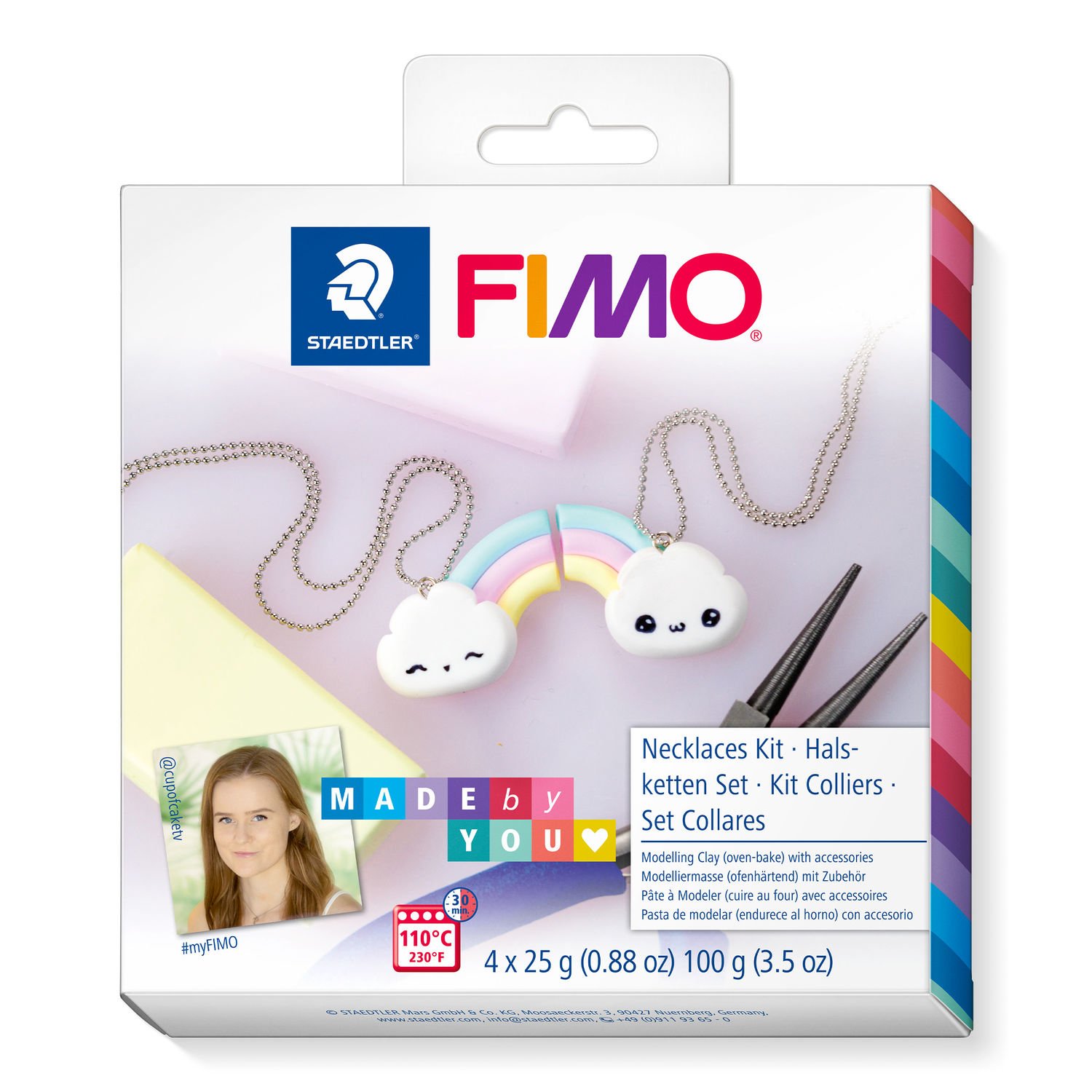 

Набор пластики Fimo Бусы Облачко 4х25г