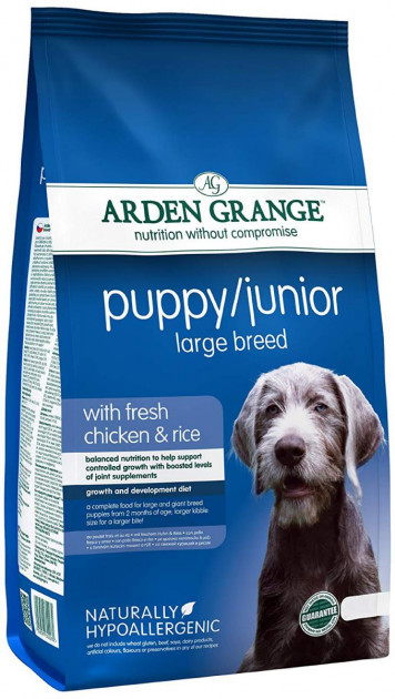 

Сухой корм для собак Arden Grange Puppy Junior Large Breed для щенков крупных пород 6 кг