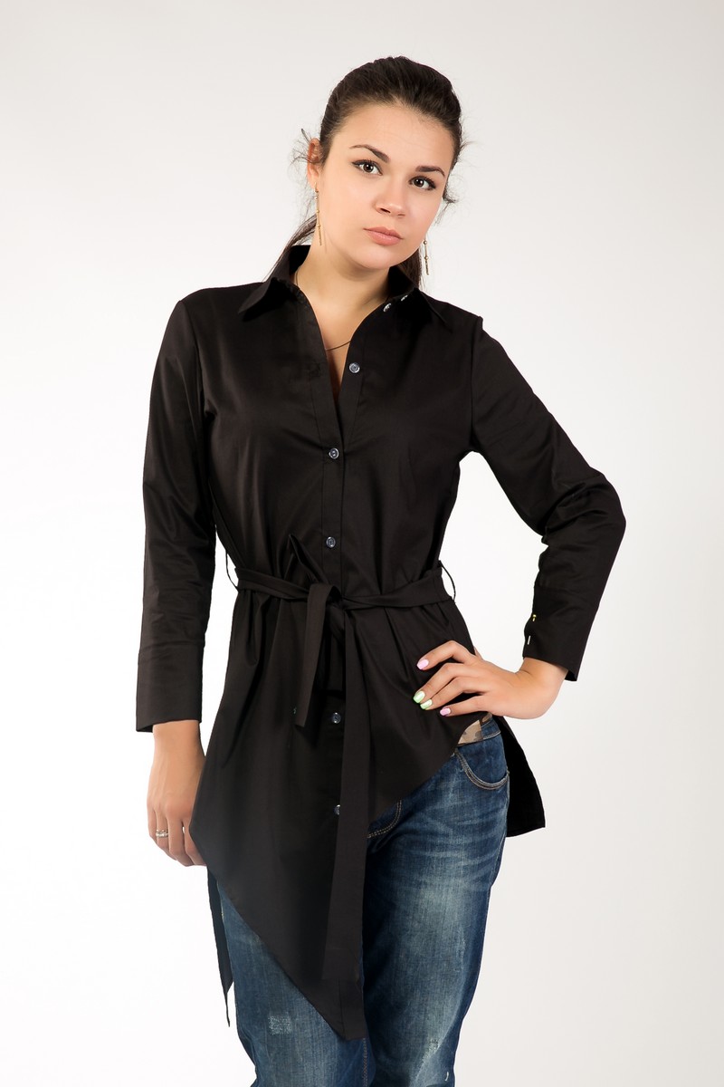 

Рубашка Modna Anka Snow Black L Черная (213910-black-L)