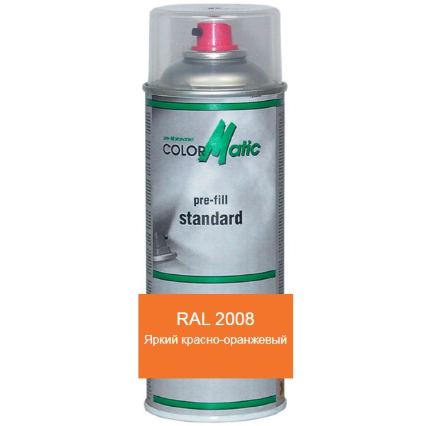 

Аэрозольная акриловая краска RAL 2008 (Яркий красно-оранжевый) Mobihel (RAL 2008)