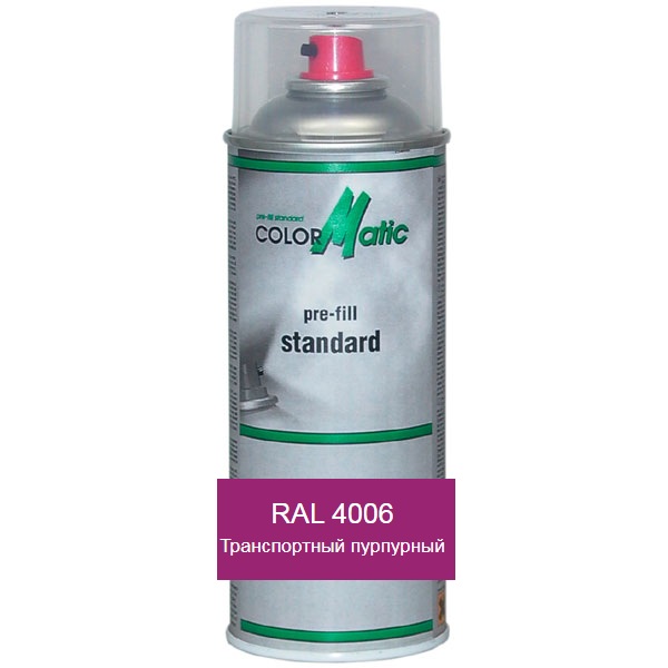 

Аэрозольная акриловая краска RAL 4006 (транспортный пурпурный) Mobihel (RAL 4006)