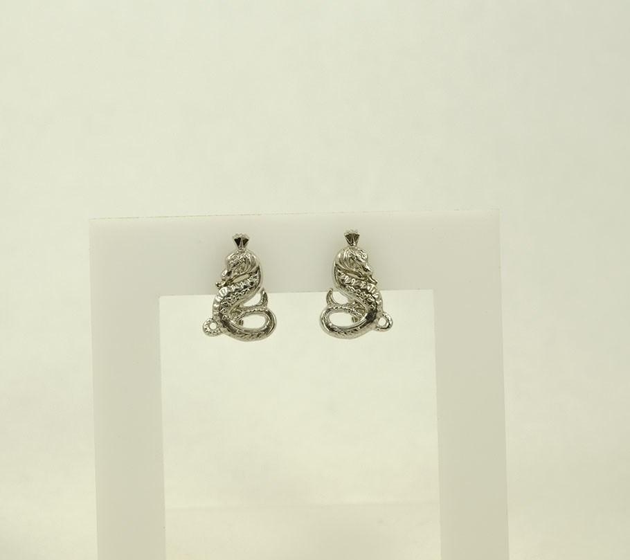 

Сережки змея Maxi Silver 8712
