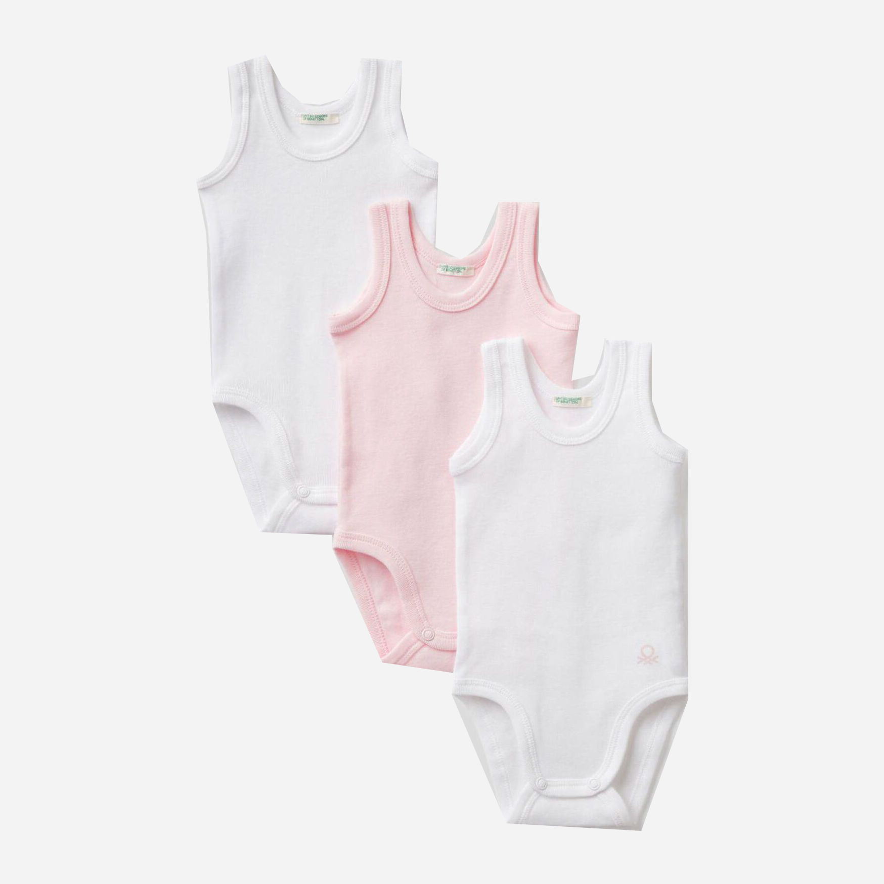 

Боди-майка United Colors of Benetton 3GI70B136-901 62 см 3 шт
