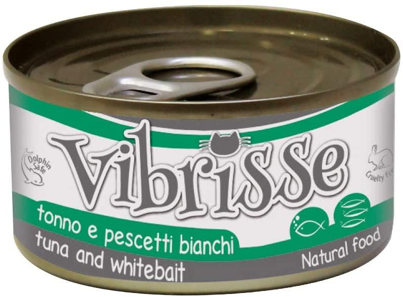 

Блок консервированного корма для котов Croci VIBRISSE тунец с корюшкой 24 шт * 140 г