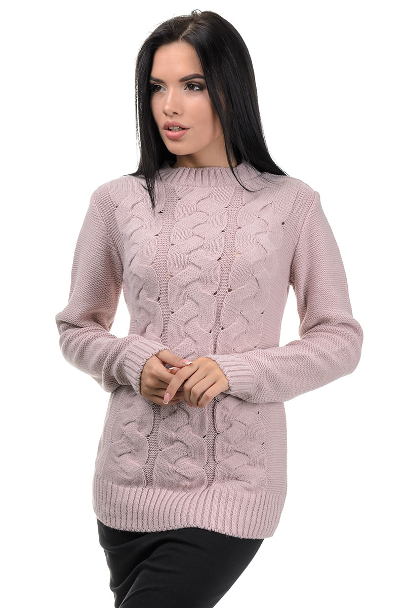 

Fashions • Свитер Wayett Fashions 42-48 пудра (8745-нс)