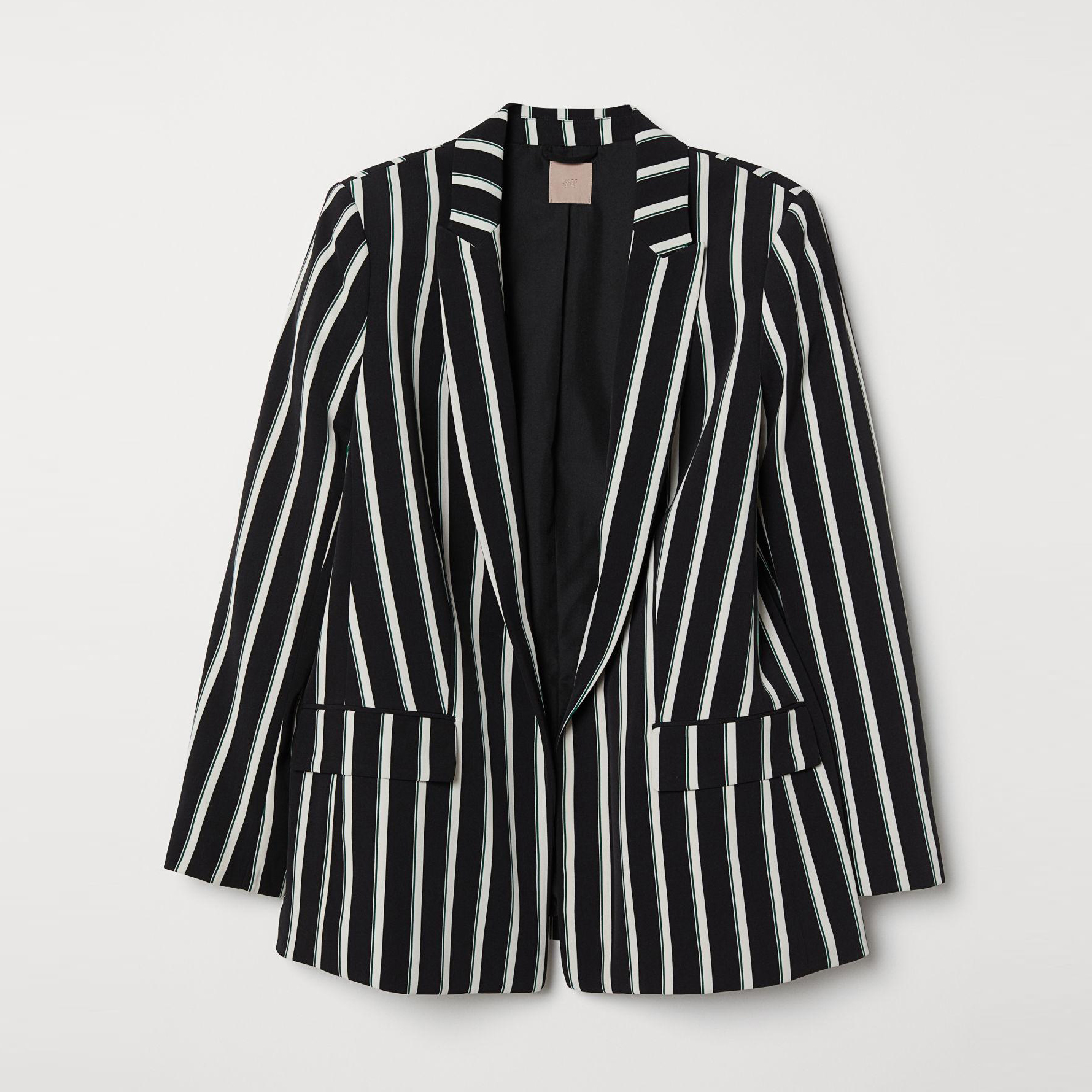 

Жакет H&M 6724919-AAWT 48 Черный с белым