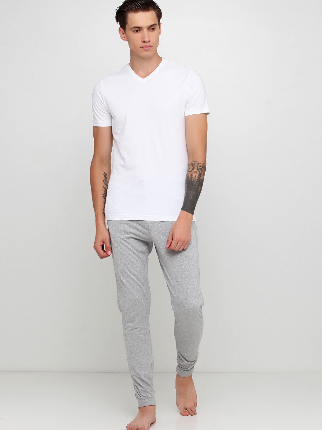 

Штаны H&M 0561951_02 M Серые