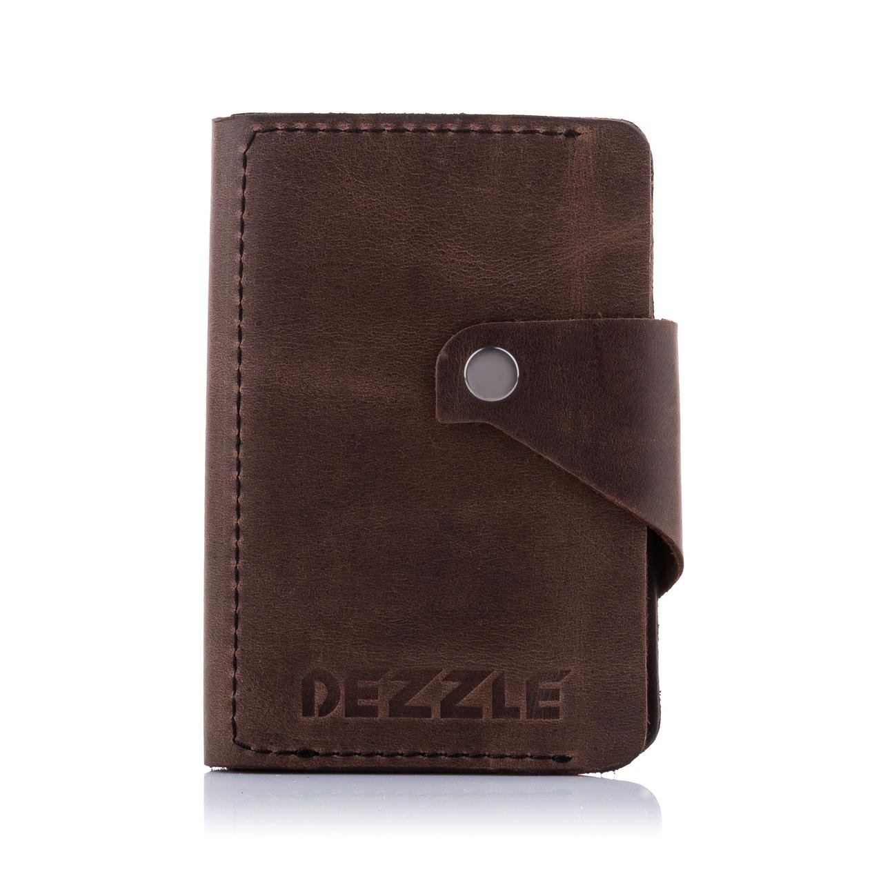 

Кошелек кожаный большой вертикальный Dezzle 2607 красный