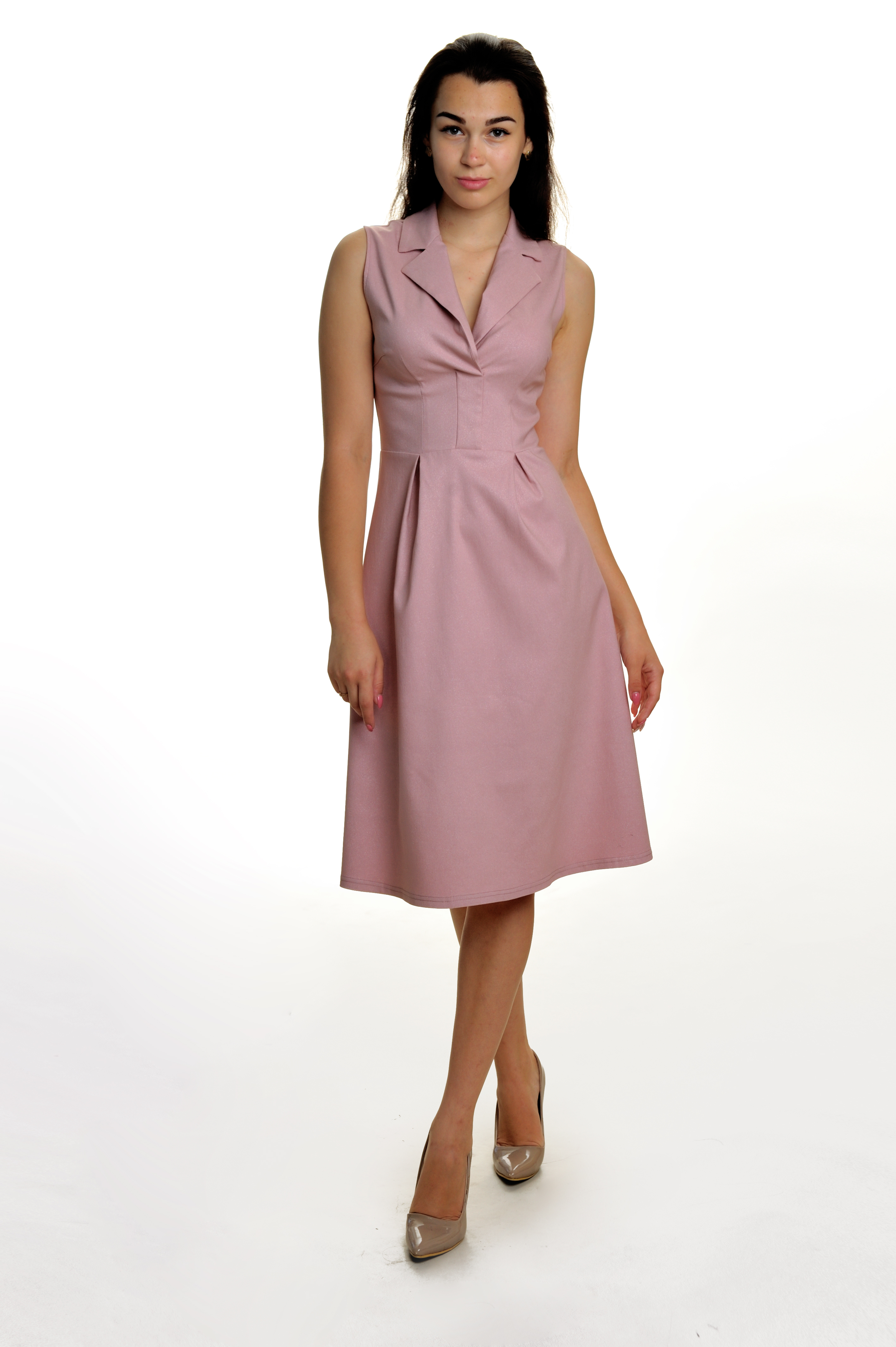 

Платье Wear me с воротником XL Пудра 1w/19/41