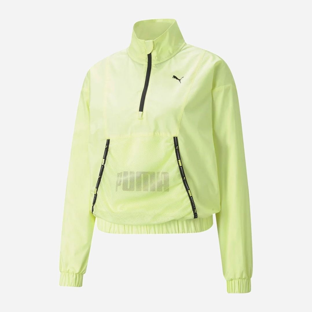 

Спортивная кофта Puma Train Logo Woven 1 4 Zip Po 52027939 M Soft Fluo Yellow