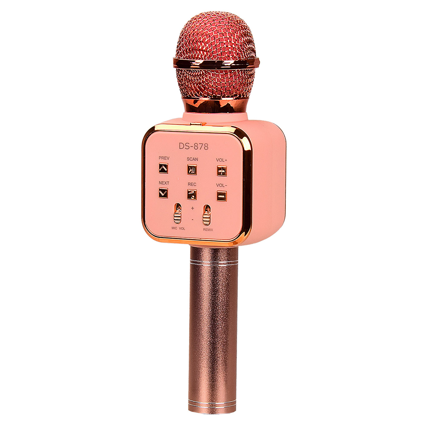 

Детский портативный беспроводной микрофон Wster, USB и Bluetooth, (ДС-878), розовый