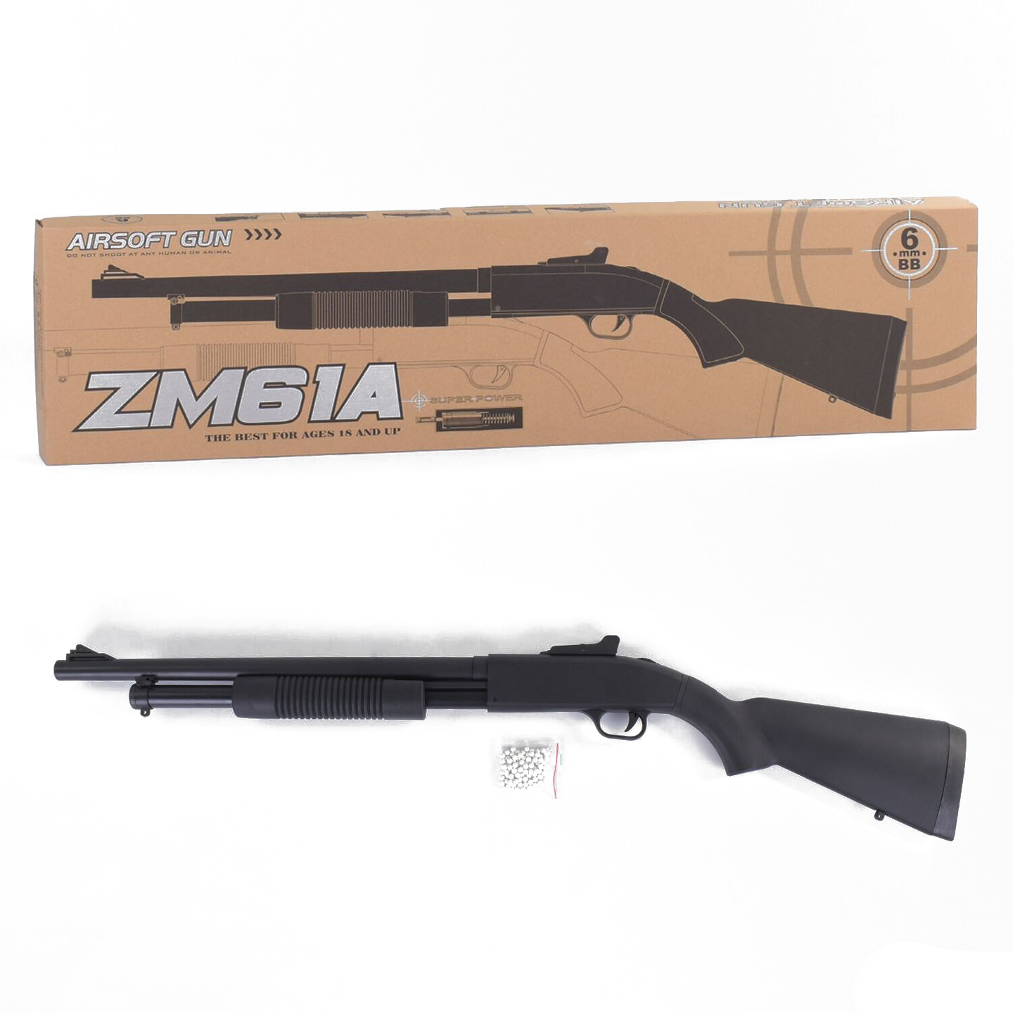 

Ружье игрушечное с пульками Cyma, Винчестер ZM61А Original