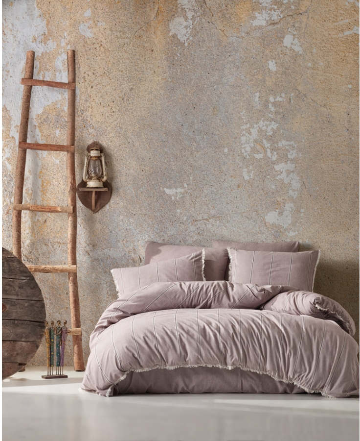 

Постельное белье Buldans Ravenna yanik bordo бордовый King Size (svt-2000022272193)