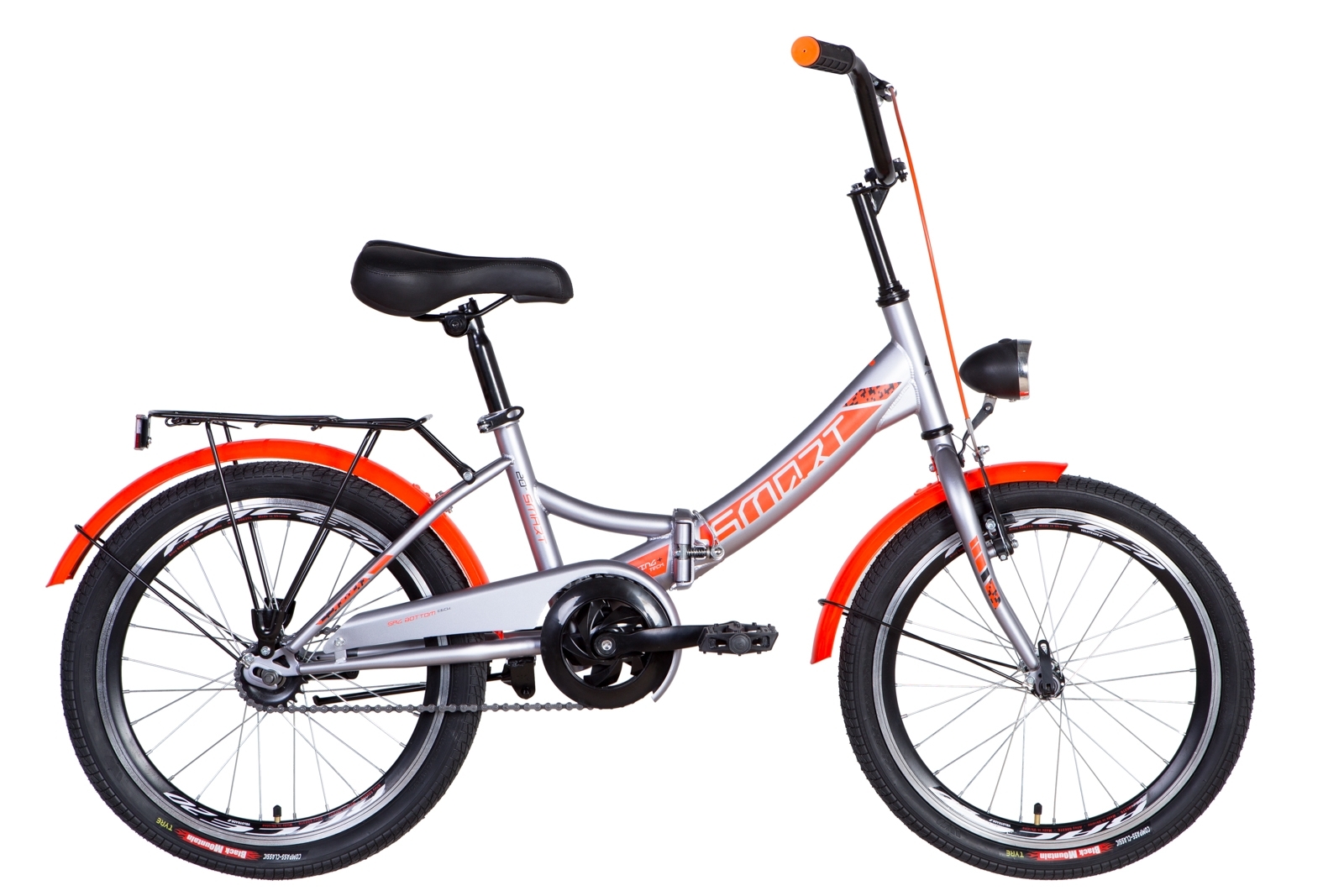 

Велосипед 20" Formula SMART с фонарём 2021 (серый с оранжевым (м)) Formula OPS-FR-20-068