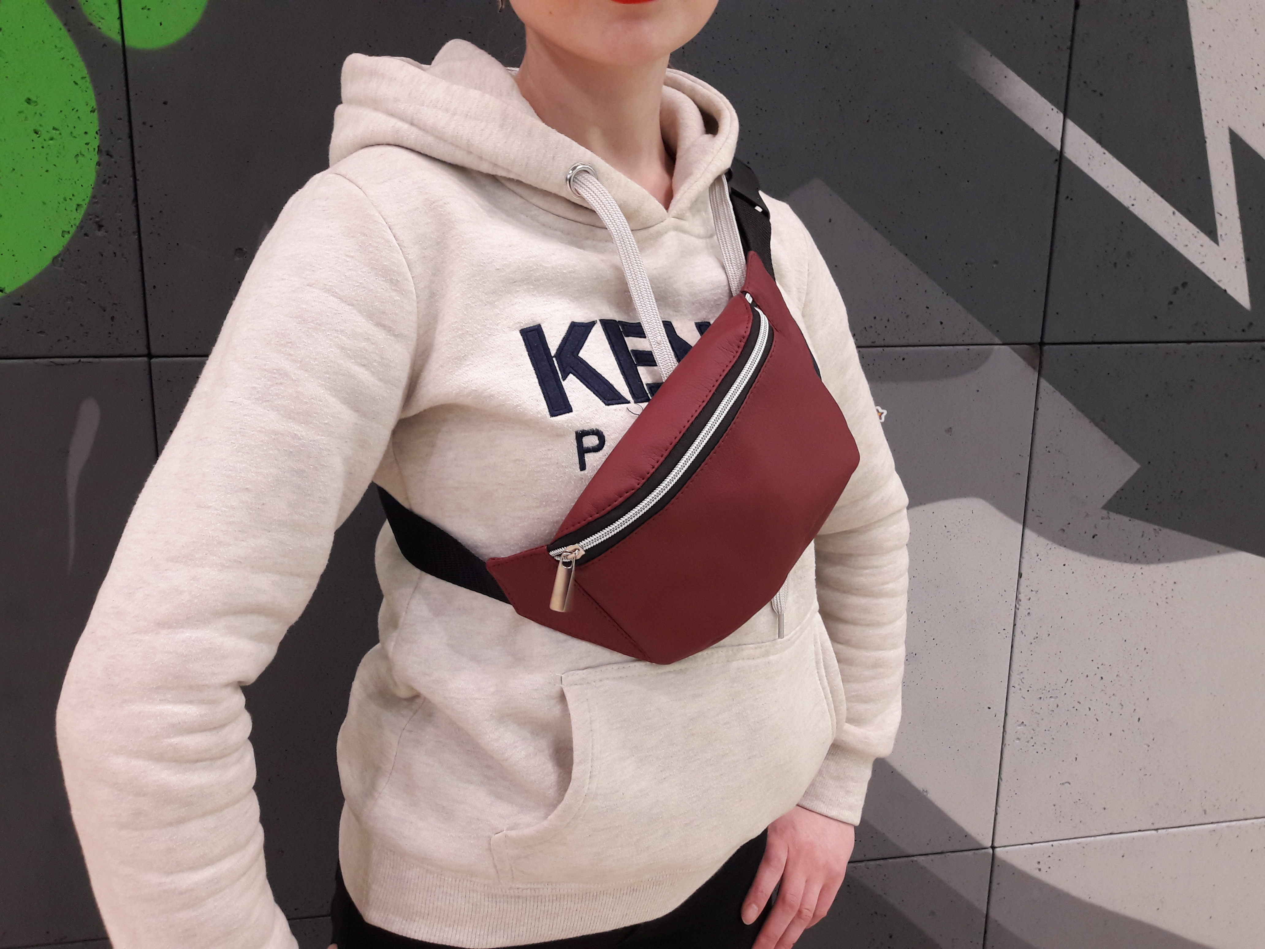 

Сумка на пояс бананка Sambag Tirso MSSP бордо