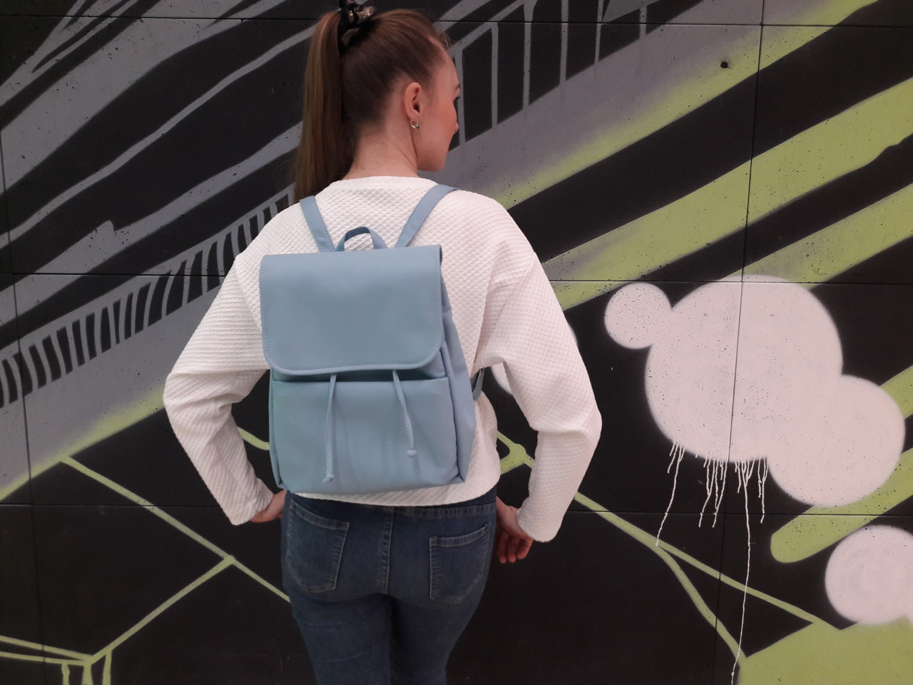 

Рюкзак Sambag Loft MEH голубий