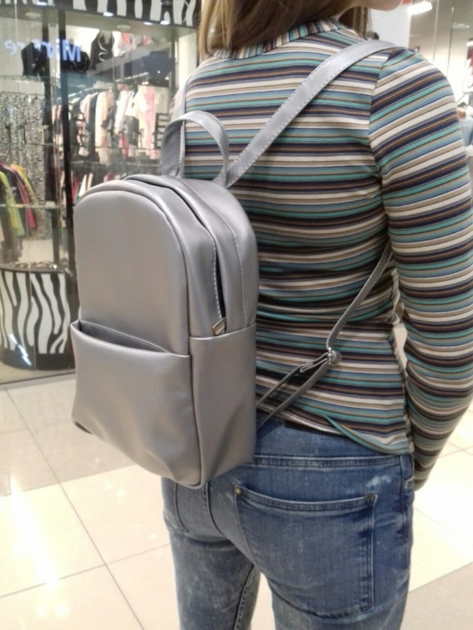 

Жіночий рюкзак Sambag Este MB срібний