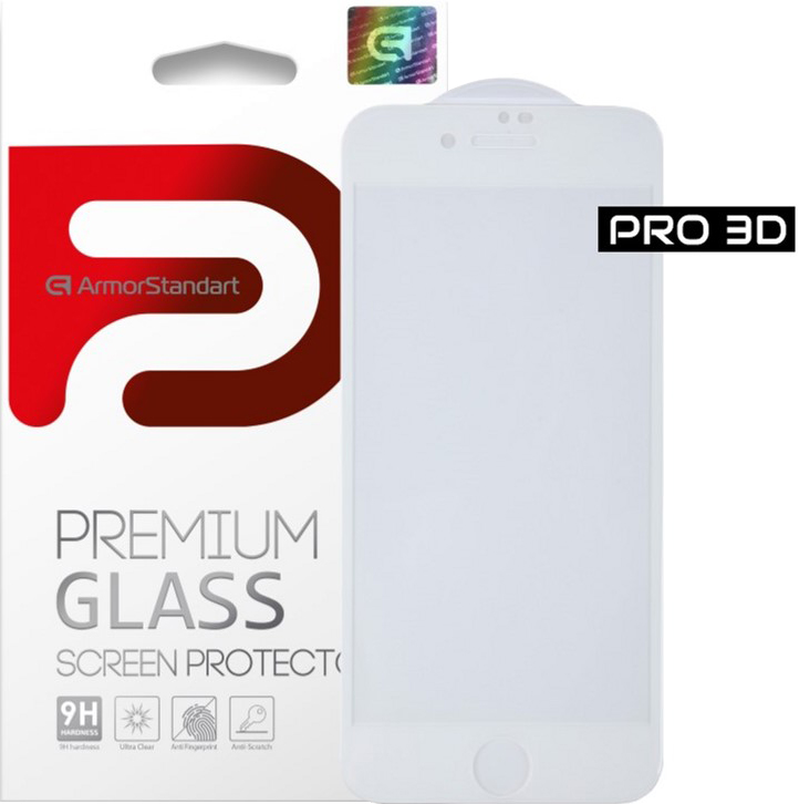 Акция на Защитное стекло ArmorStandart Pro Evo для Apple iPhone SE New/8/7 White (ARM55365-GP3D-WT) от Rozetka UA