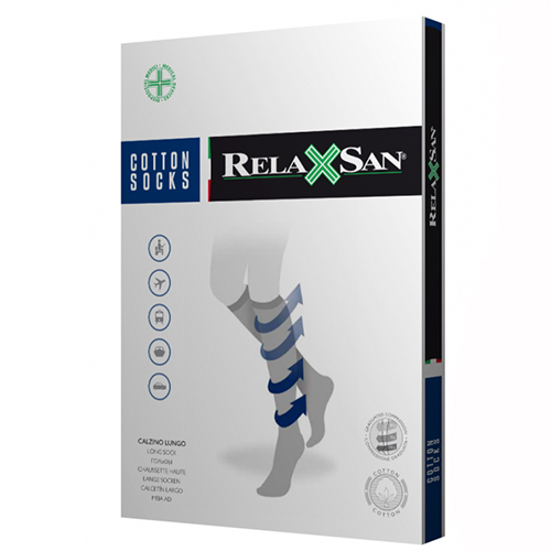 

Компрессионные гольфы с хлопком 140 ден 18-22 мм арт.820 Relaxsan Закрытый Черный (609-8628)