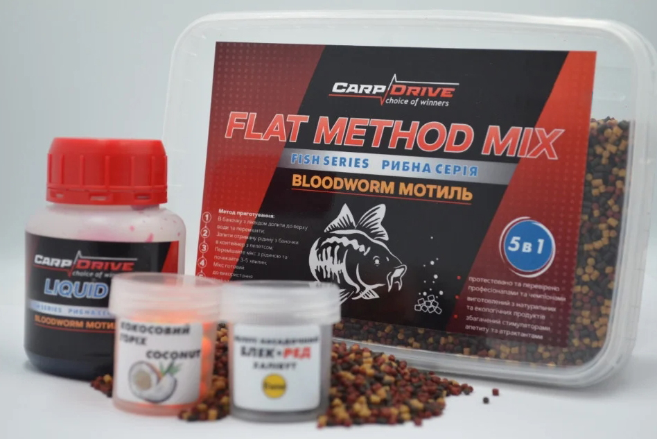 

Методный пеллетс Bloodworm (Мотыль) Carp Drive 5 в 1
