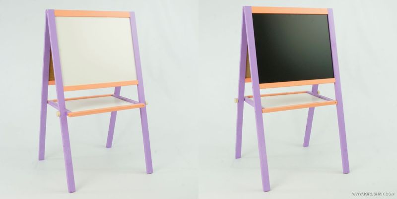 

Мольберт детский двухсторонний​​​​​​​ магнитный "ИГРУША" Purple/Orange (47991)