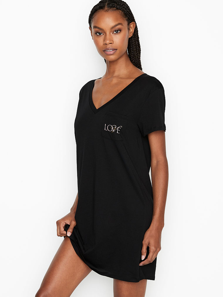

Домашнее платье Victoria’s Secret туника art284922 (Черный, размер L)