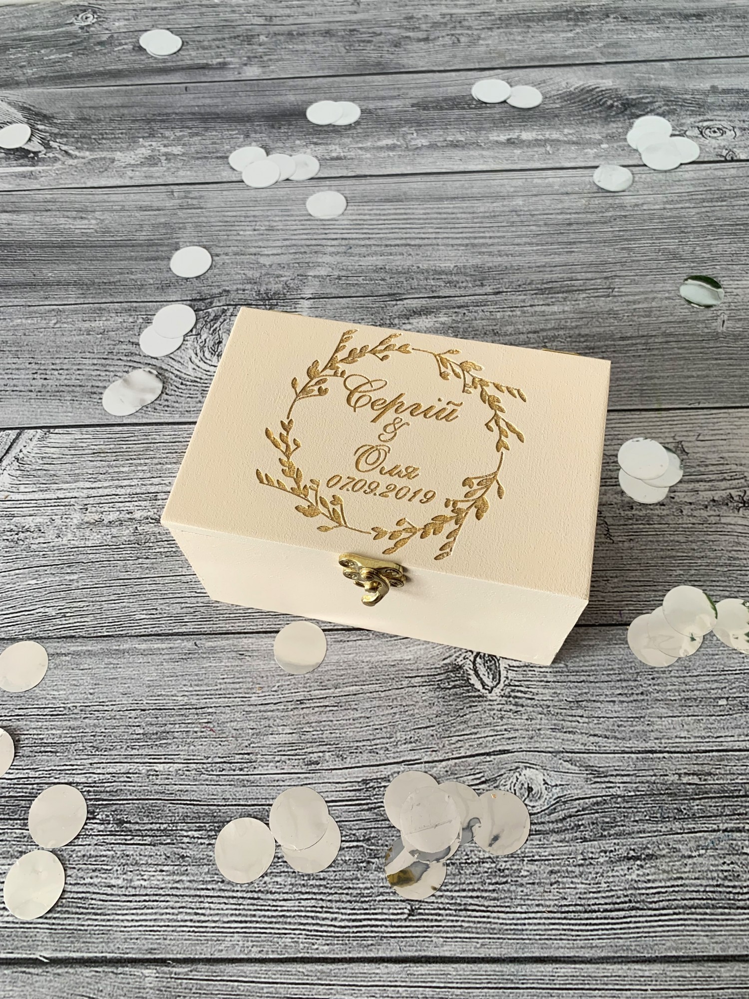 

Свадебная шкатулка Pick Wood для колец (002С010415/15)