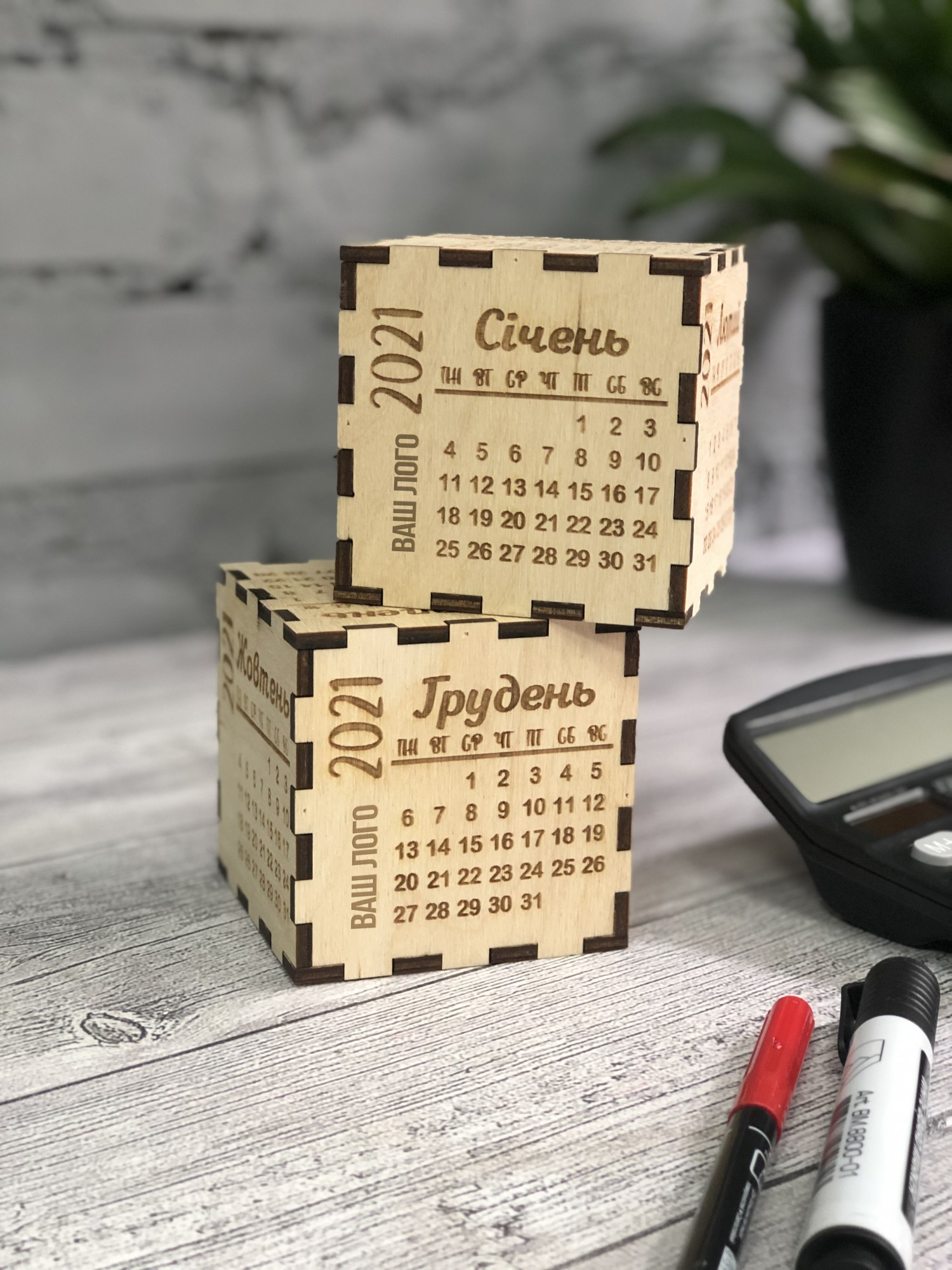 

Календарь деревянные кубики Pick Wood c вашим лого (024С108/0)