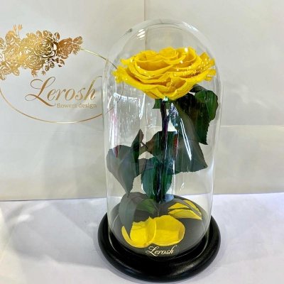 

Желтая роза в колбе Lerosh - Premium 27 см (SKL15-279581)