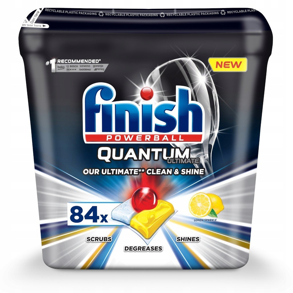 

Таблетки для посудомоечных машин Finish Quantum Ultimate Lemon 84 шт.