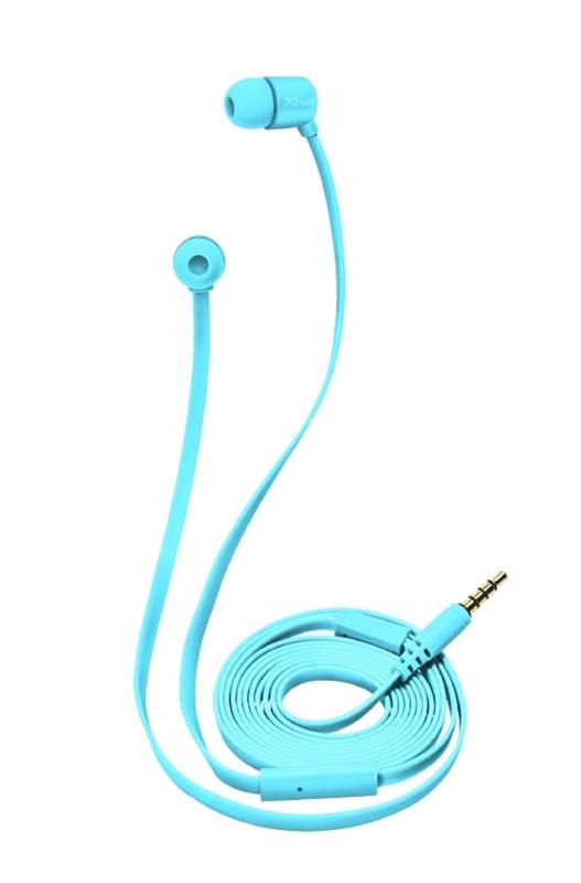 

Наушники гарнитура вакуумные Trust Duga Neon Blue (22107)