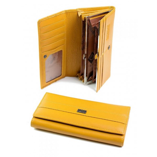 

Кожаный женский кошелек WCash A0001-H Yellow