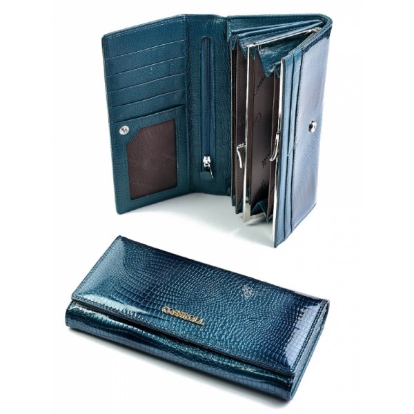

Кожаный женский кошелек Wcash A14071-9811-7 Blue