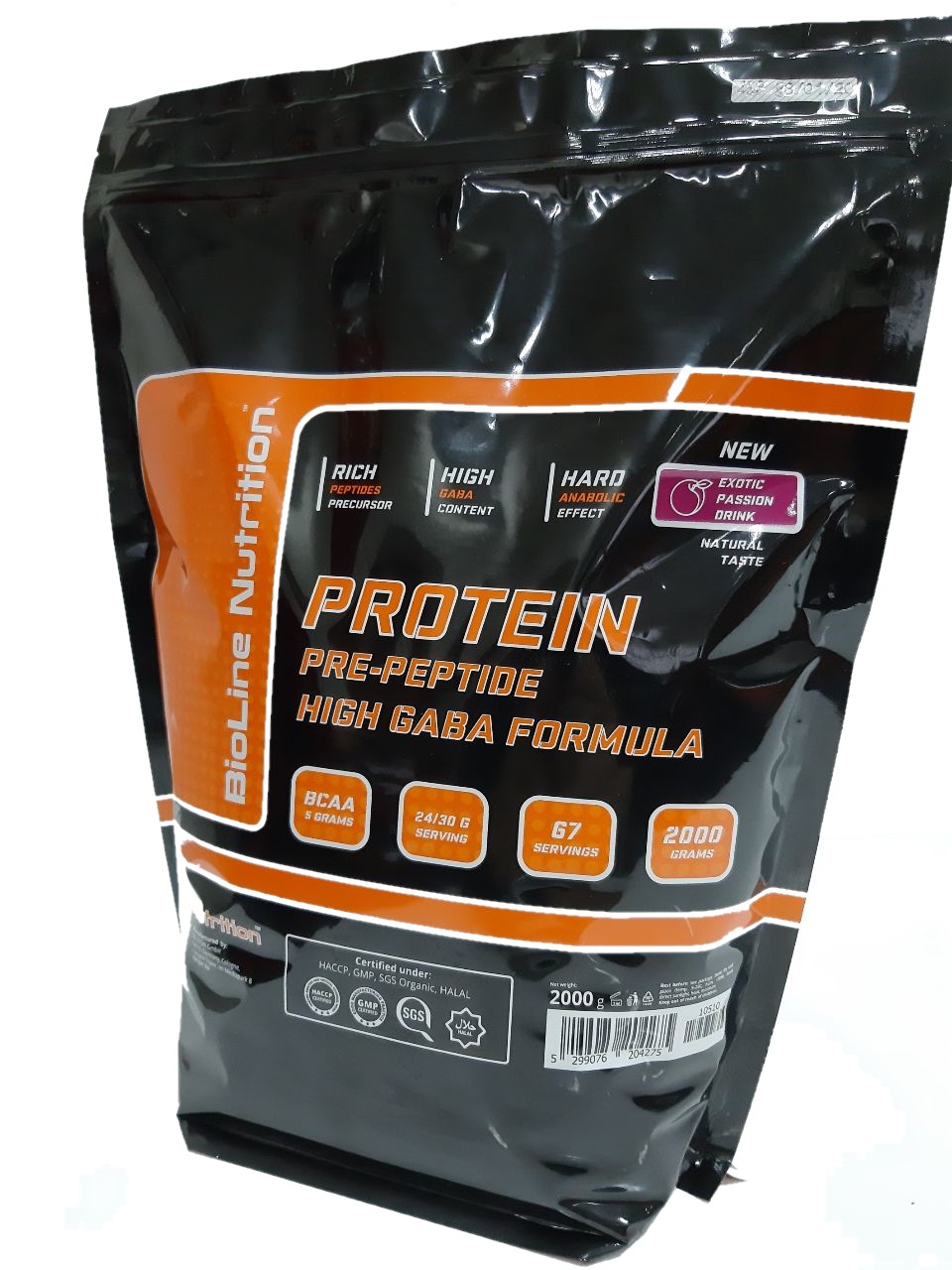 

Протеин BioLine Nutrition Pre-Peptide Hight Gaba Formula Exotik Passion Drink Персик-маракуя 2 кг