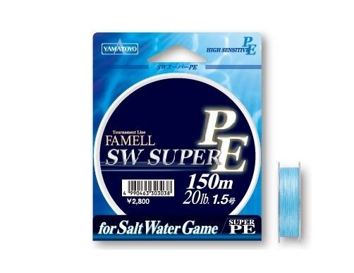 

Шнур Yamatoyo SW Super PE, Blue-PE 150m 1.5 23 lbs
