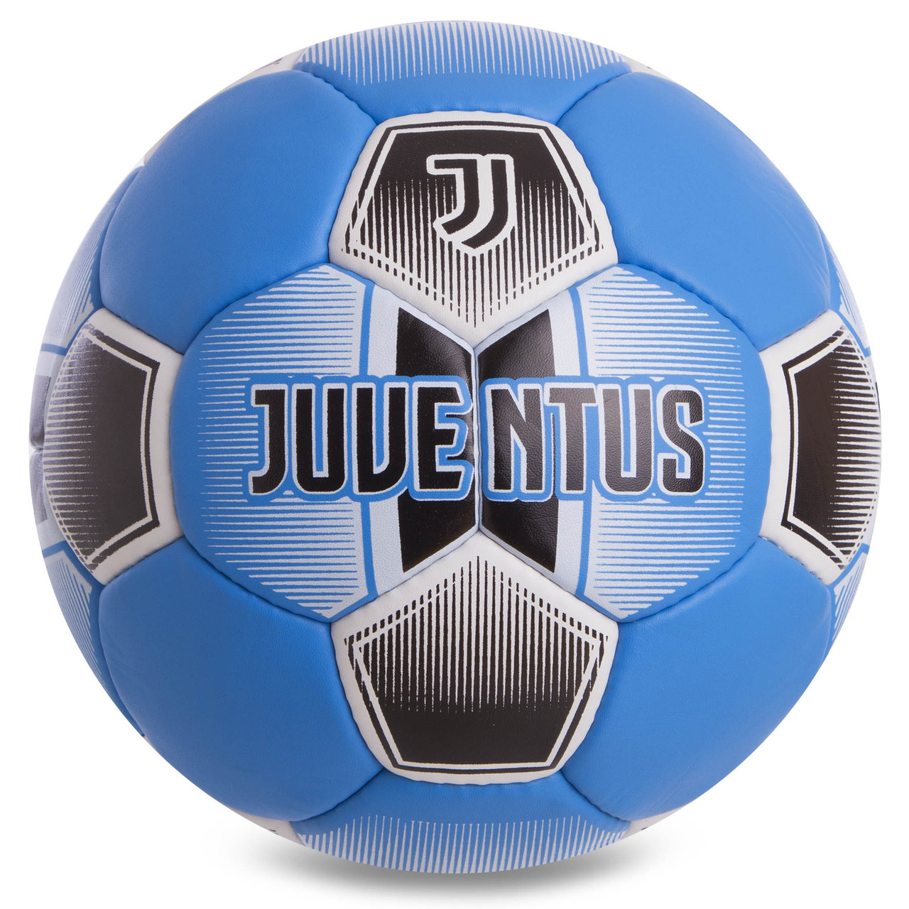 

Мяч футбольный 5 размера ЮВЕНТУС ТУРИН JUVENTUS сшитый вручную голубой (СПО FB-0758)