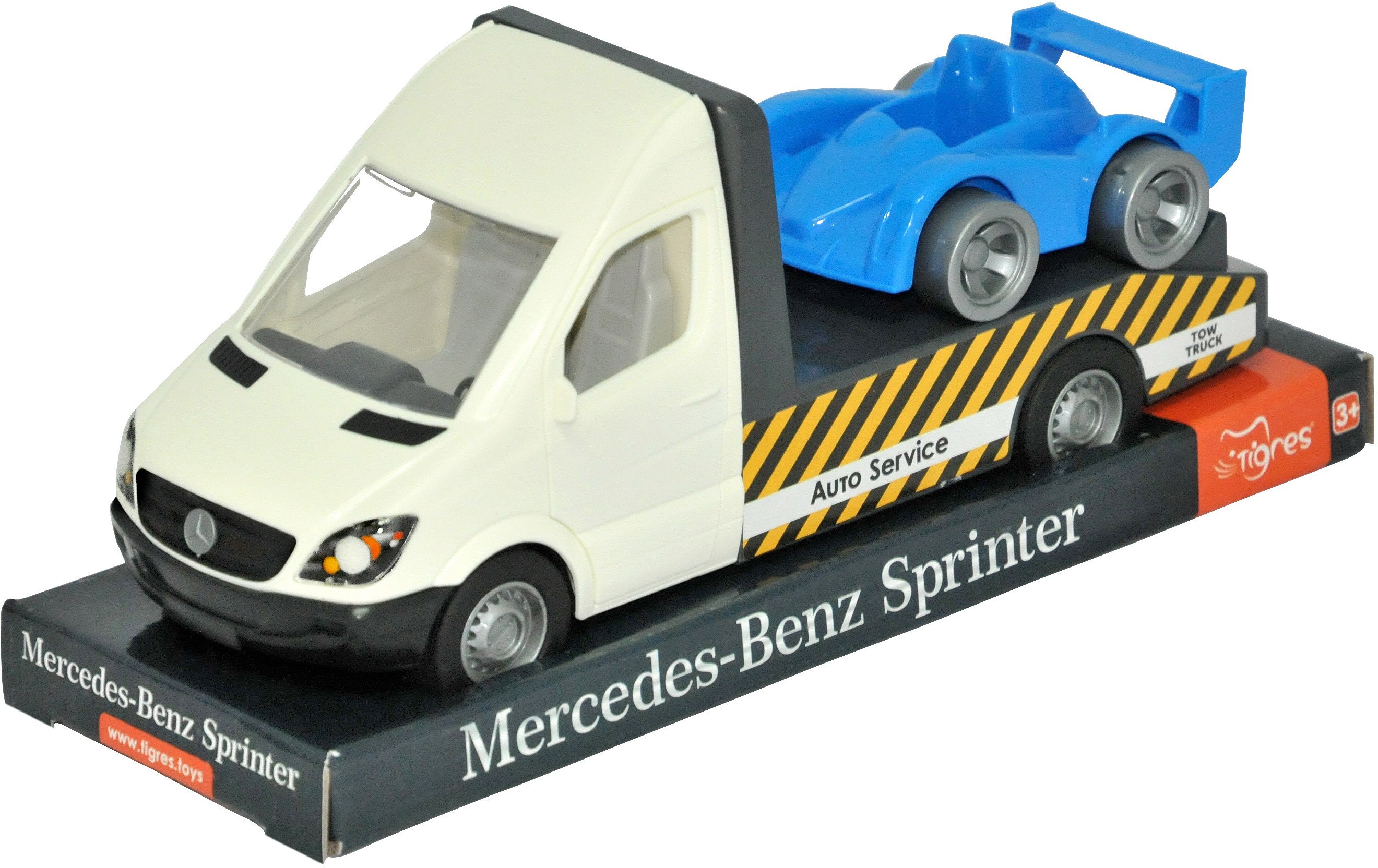 

Автомобиль Tigres Mercedes-Benz Sprinter эвакуатор на планшете Синий (39709)