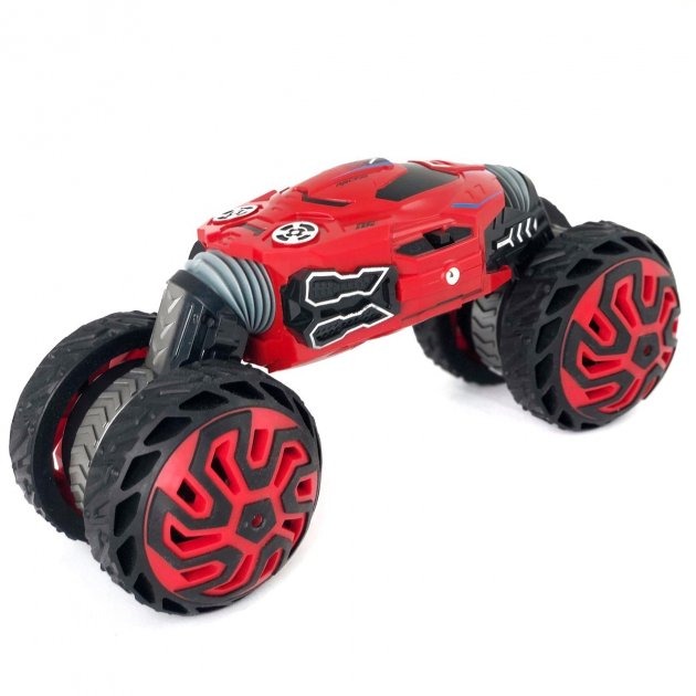 

Трюковая машинка вездеход трансформер перевертыш на радиоуправлении 36см Dance Monster STUNT Красная